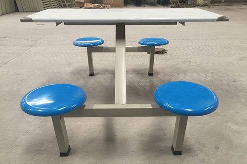 晋江员工餐厅可移动式餐桌椅款式图片